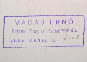 Vitorlás verseny, Vadas Ernő pecséttel jelzett fotó, 18x23cm