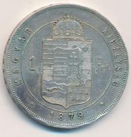 1879KB 1Ft Ag "Középcímer" T:2 patina, kis ph.
Adamo M15