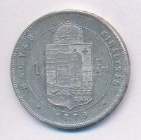 1879KB 1Ft Ag "Középcímer" T:2 kis ph.
Adamo M15