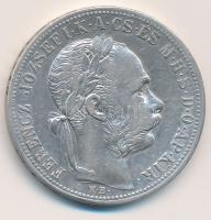 1882KB 1Ft Ag "Ferenc József / Barokk címer" T:2 Adamo M15