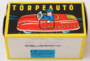 cca 1980 Törpeautó. Lemezárugyári játék eredeti dobozában, újszerű állapotban  / Vintage Hungarian t...