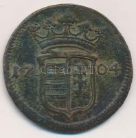 1704. X Poltura Cu "II. Rákóczi Ferenc" (7,78g) T:2,2-  Hungary 1704. X Poltura Cu "Francis II Rákóczi" (7,78g) C:XF,VF  Huszár: 1535., Unger II.: 1133.a