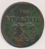 1705. X Poltura Cu "II. Rákóczi Ferenc" (7,17g) T:2- patina
1705. X Poltura Cu "Fran...