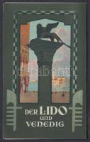 cca 1930 Der Lido und Venedig kihajtható német nyelvű utazási prospektus / cca 1930 Der Lido und Venedig German prospectus