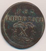 1706. X Poltura Cu "II. Rákóczi Ferenc" (7,67g) T:2 patina
Hungary 1706. X Poltura Cu &qu...