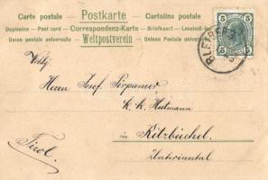 "Vor Ort" Glück auf! Künstler-Postkarte Serie I. Das Bergmannsleben Karte No. 9. / Tirol, ...