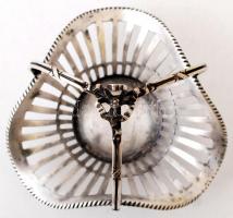 Ezüst (Ag.) hullámos kosár pár, jelzettek, m: 12,5 cm, nettó 220 g