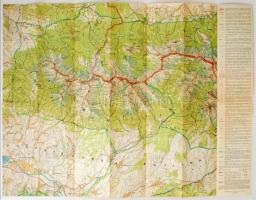 cca 1958-83 Vegyes Tátra térképek, (Magas, alacsony és Lengyel Tátra), 3db, különböző méretben és mi...