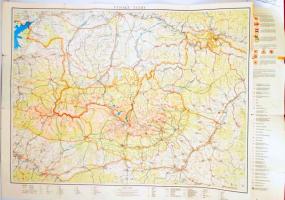 cca 1958-83 Vegyes Tátra térképek, (Magas, alacsony és Lengyel Tátra), 3db, különböző méretben és mi...