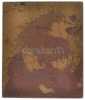 Ausztria 1915. "Ferenc József" Br plakett. Szign.: Franz Stiasny (156,91g/65x56,5mm) T:2 o...