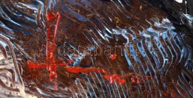 Olvashatatlan jelzéssel:Téli részlet. Olaj, farost, 25×20 cm