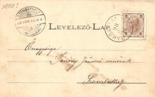 1898 Körmen, Kirnbauer Jószef gőzmalma, Batthyány vár és tér, evangélikus templom, Fő utca a Takarék...