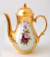 Bavaria Josef Kuba kávés és tányér készlet, matricás, jelzett, hibátlan, összesen: 21 db