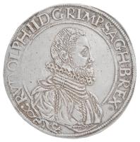 Ausztria 1588. Tallér Ag II. Rudolf Joachimsthal (28,81g) T:2- ph., kis patina /  Austria 1588. Thaler Ag Rudolf II Joachimsthal (28,81g) C:VF edge error, small patina Davenport 8078.