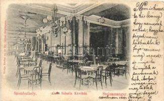 Szombathely, Sabaria kávéház, belső, kiadja Knebel Csaba cs. és kir. udvari fényképész