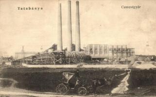 Tatabánya, Cementgyár, fogat; Újpesti dohánytőzsde kiadása (Rb)