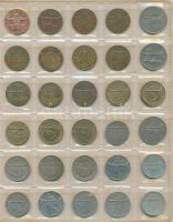 Vegyes: 333db-os kis fémpénz világgyűjtemény az 1800-as évek végétől a 2000-es évek elejéig, 10db be...