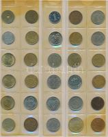 Vegyes: 333db-os kis fémpénz világgyűjtemény az 1800-as évek végétől a 2000-es évek elejéig, 10db be...