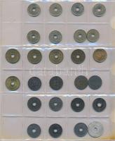 Vegyes: 333db-os kis fémpénz világgyűjtemény az 1800-as évek végétől a 2000-es évek elejéig, 10db be...