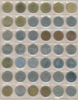 Vegyes: 333db-os kis fémpénz világgyűjtemény az 1800-as évek végétől a 2000-es évek elejéig, 10db be...