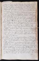 1780 Tokaj, Tarcal, Egy ügyvédi iroda periratanyaga könyvbe kötve