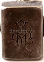 Napoleon figurás fém pecsétnyomó monogramos / Napoleon seal maker 9 cm