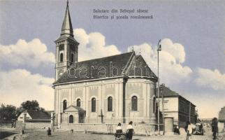 Szászsebes, Mühlbach, Sebes; Román Ortodox templom és iskola / Romanian Orthodox church and school