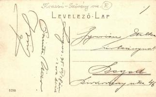 Lugos, Lugoj; Széchenyi utca, Népbank / Széchenyi street, bank TCV card