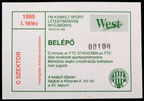 Fradi tárgyak: belépő jegy (1995), porcelán tálka (Hollóházi), 10 db 1975 kártyanaptár, faragott fa ...