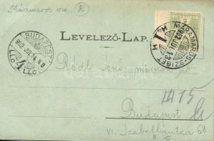 Máramarossziget, Főtér, Berger Miksa kiadása