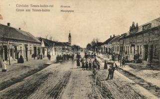 Kevevára, Temeskubin; Fő utca, Batka Sándor felvétele / main street