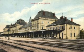 Temesvár, Timisoara; Józsefváros, vasútállomás / railway station