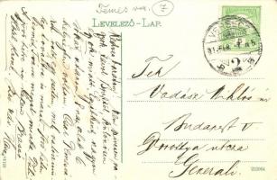 Versec, Vrsac; Vásártér, Frisch Hugo üzlete, takarékpénztár / market place, shops