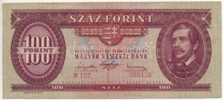 1947. 100Ft T:III szép papír / Hungary 1947. 100 Forint C:F nice paper Adamo F27