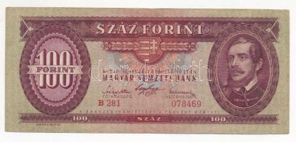 1947. 100Ft T:III Hungary 1947. 100 Forint C:F  Adamo F27