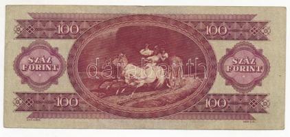 1947. 100Ft T:III
Hungary 1947. 100 Forint C:F 
Adamo F27