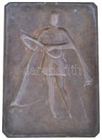 Iván István (1905-1968) DN "MÁV HALADÁS SZOMBATHELY 1929"  egyoldalas Br plakett (1,1kg/24...