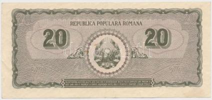 Románia 1950. 20L T:III
Romania 1950. Lei C:F
Krause 83.a