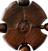 Ligeti Erika (1934-2004): Interplay figura. Bronz, jelzett, több helyen mozgatható, m:22 cm