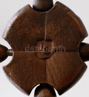 Ligeti Erika (1934-2004): Interplay figura. Bronz, jelzett, több helyen mozgatható, m:22 cm