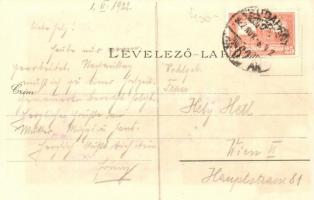 Budapest I. Kilátás a Gellért hegyre, Ottmar Zieher Kunstanstalt No. 2305, litho s: Raoul Frank