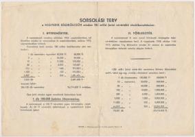 1953. "Negyedik Békekölcsön" nyereménykölcsön 50Ft-ról, szárazpecséttel T:III- nagyobb sza...