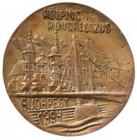 1994. "Adolf Kolping 1813-1865 / Kolping Kongresszus - Budapest 1994" kétoldalas Br plaket...
