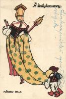 1931 A királykisasszony, A Magyar Művészeti Vállalat kiadása / The Princess, Hungarian art postcard s: Kőszegi Bella (EK)