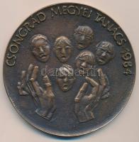 Fritz Mihály (1947- ) 1984. "Vaszy Viktor emlékérem / Csongrád Megyei Tanács 1984" kétolda...