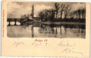 Bellye, Bilje; tó, kiadja Rechnitzer / lake