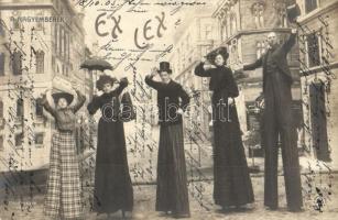 1905 Ex-Lex. A nagyemberek, a Magyar színház revü előadása / Hungarian revue performance
