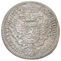 Csehország / Történelmi tartomány 1734. 15kr Ag "VI. Károly" Prága (6,11g) T:2,2- / 
Bohe...