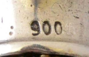 Argo Bremen ezüst (Ag.) ceruza, jelzett (900), a végén Argo vállalat zászlójával, h: 10 cm., bruttó:...