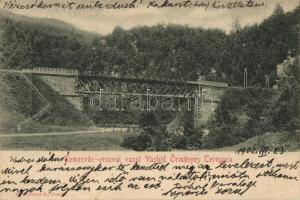 Teregova, Temesvár-orsovai vasút vashíd, kiadja Ruttner G. / iron railway bridge (EK)